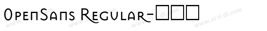 0penSans Regular字体转换